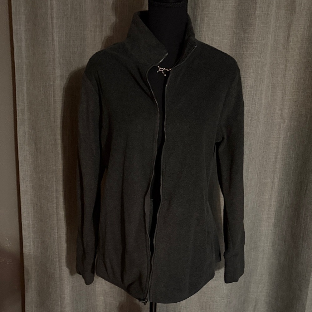 Old Navy Cozy Charcoal Fleece Jacket